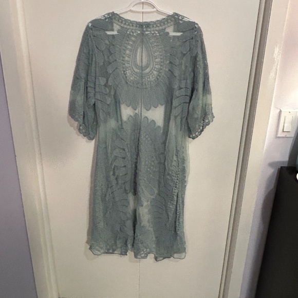 Rebellion Again Size Small Sheer Long Cover-Up/Kimono - Picture 6 of 9